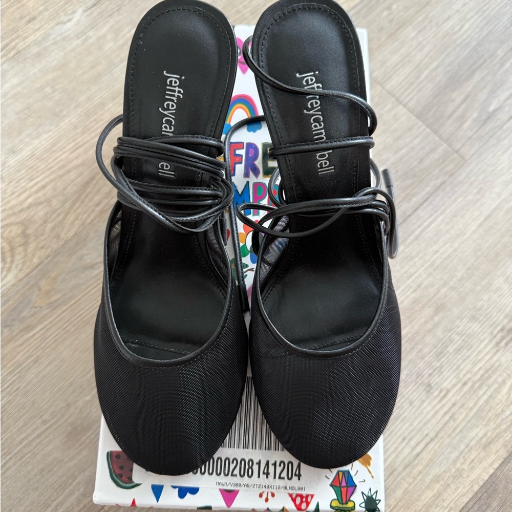 Jeffrey Campbell Black Strappy Heels